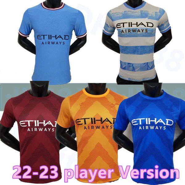 player version 22 23 haaland soccer jersey grealish sterling de bruyne foden 2022 2023 mans cities football shirts agueroooo 93 20, Black;yellow
player version 22 23 haaland soccer jersey grealish sterling de bruyne foden 2022 2023 mans cities football shirts agueroooo 93 20, Black;yellow