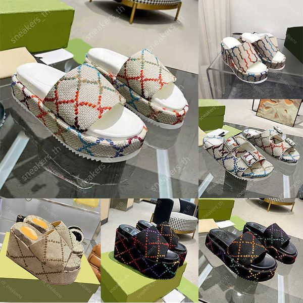 2022 designer slippers women platform sandals letter embroidery slides multicolor linen slipper ladies wedges sandal double g men, Black
2022 designer slippers women platform sandals letter embroidery slides multicolor linen slipper ladies wedges sandal double g men, Black