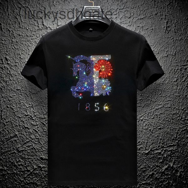 designer bb r t shirt and polo shirt 2022 new fashion brand men's casual short sleeve war horse animal pattern, White;black
designer bb r t shirt and polo shirt 2022 new fashion brand men's casual short sleeve war horse animal pattern, White;black