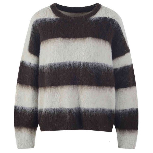 women's knits tees autumn and winter lazy style loose wear round neck stripes black white contrast fashion 7dsp
women's knits tees autumn and winter lazy style loose wear round neck stripes black white contrast fashion 7dsp