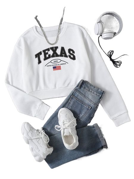 etter & f.lag print d.rop s.houlder c.rop s.weatshirt p0wl#, Black
etter & f.lag print d.rop s.houlder c.rop s.weatshirt p0wl#, Black