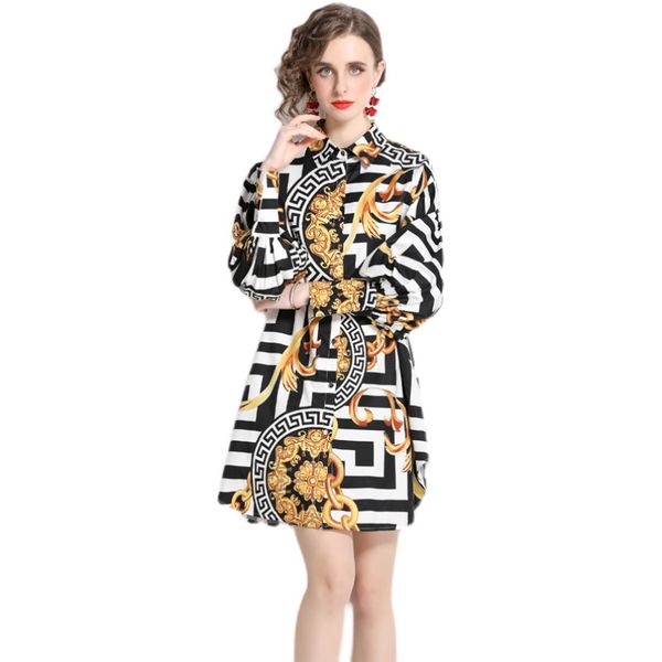 luxury baroque print mini dress long sleeve woman designer spring autumn single-breasted runway vintage shirt dresses 2022 casual vacation o, Black;gray
luxury baroque print mini dress long sleeve woman designer spring autumn single-breasted runway vintage shirt dresses 2022 casual vacation o, Black;gray