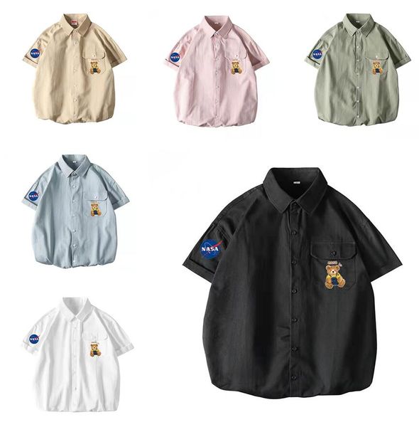 nasa co branded big white rabbit milk candy short sleeved jk couple white shirt men's and women's new 2021 summer shirt, White;black
nasa co branded big white rabbit milk candy short sleeved jk couple white shirt men's and women's new 2021 summer shirt, White;black