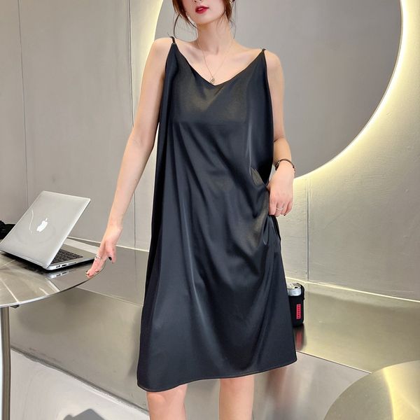 spring summer 2022 woman tank dress casual satin camisole elastic female home beach dresses v-neck camis sexy, Black;gray
spring summer 2022 woman tank dress casual satin camisole elastic female home beach dresses v-neck camis sexy, Black;gray