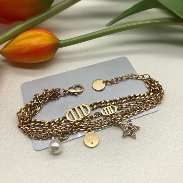 charm fashion gold color big letter bracelet star pearl round tag pendant design luxury brand jewelry designer women 18k gold hand chain fac, Golden;silver
charm fashion gold color big letter bracelet star pearl round tag pendant design luxury brand jewelry designer women 18k gold hand chain fac, Golden;silver