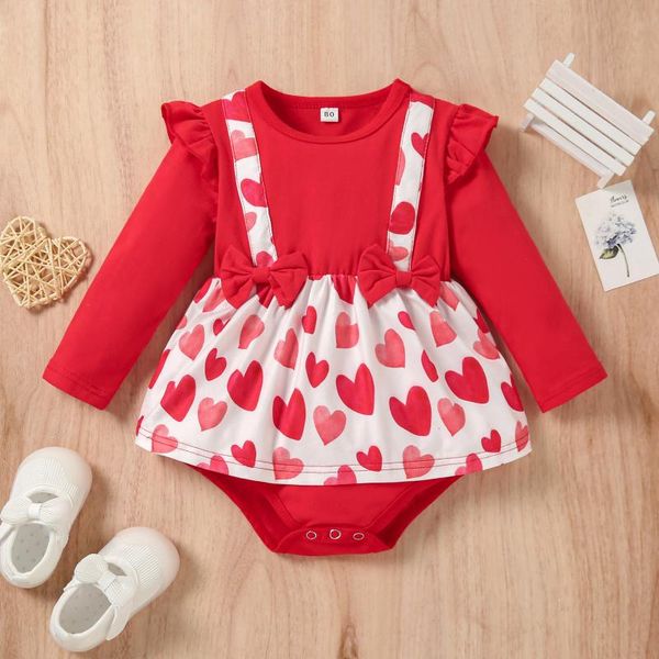 rompers citgeespring valentine's day infant baby girls bodysuit dress sweet casual heart print ruffle long sleeves patchwork jumpsuitro, Blue
rompers citgeespring valentine's day infant baby girls bodysuit dress sweet casual heart print ruffle long sleeves patchwork jumpsuitro, Blue
