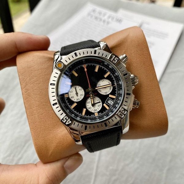 watches luxury designer 1884 mens watch leather fabric strap stainless steel belt automatic mechanical quartz chronograph, Slivery;black
watches luxury designer 1884 mens watch leather fabric strap stainless steel belt automatic mechanical quartz chronograph, Slivery;black