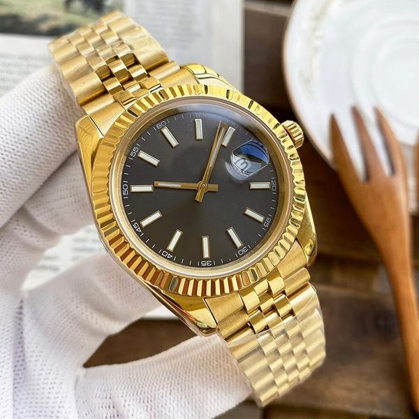 gold watch automatic mechanical watches for men business wristwatch 41mm stainless steel wristwatches montre de luxe, Slivery;brown
gold watch automatic mechanical watches for men business wristwatch 41mm stainless steel wristwatches montre de luxe, Slivery;brown