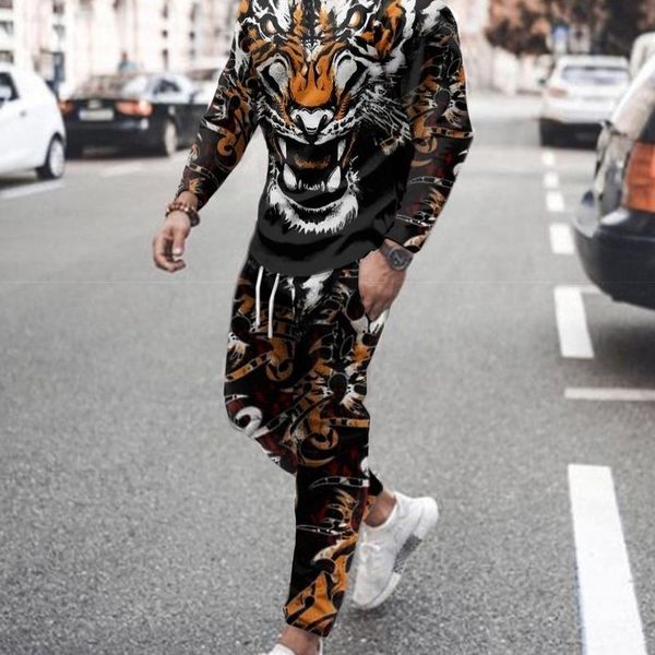 spring and autumn 3d printing mens sportswear harajuku longsleeved tiger print oneck street casual sports suit clothing 220725, Gray
spring and autumn 3d printing mens sportswear harajuku longsleeved tiger print oneck street casual sports suit clothing 220725, Gray