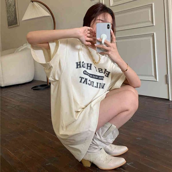 3 sizes mxl apricot fashion loose oversize chic letter printed all match spring summer women female tshirts 210426, White
3 sizes mxl apricot fashion loose oversize chic letter printed all match spring summer women female tshirts 210426, White