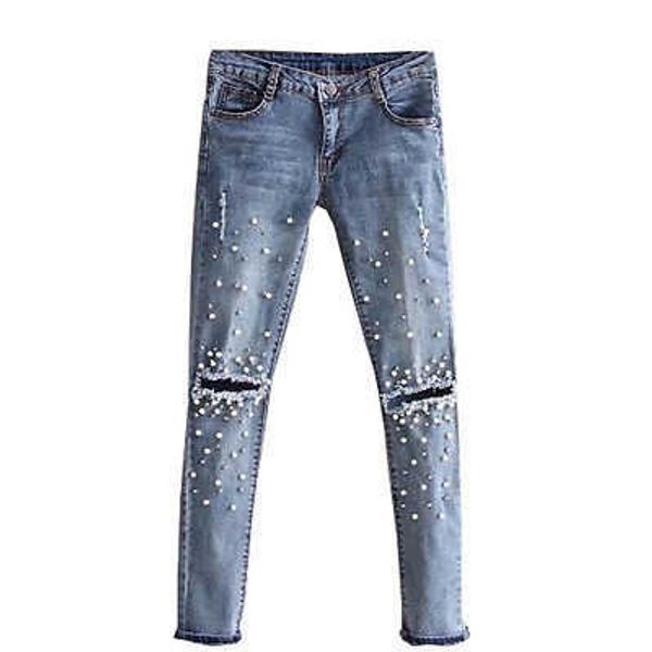 new fashion hole womens ripped jeans knee cut skinny fit stretchy ladies denim pearl, Blue
new fashion hole womens ripped jeans knee cut skinny fit stretchy ladies denim pearl, Blue