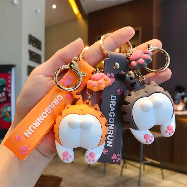 original trend epoxy cat butt keychain female cartoon cute couple doll key chain handbag pendant wholesale, Silver
original trend epoxy cat butt keychain female cartoon cute couple doll key chain handbag pendant wholesale, Silver