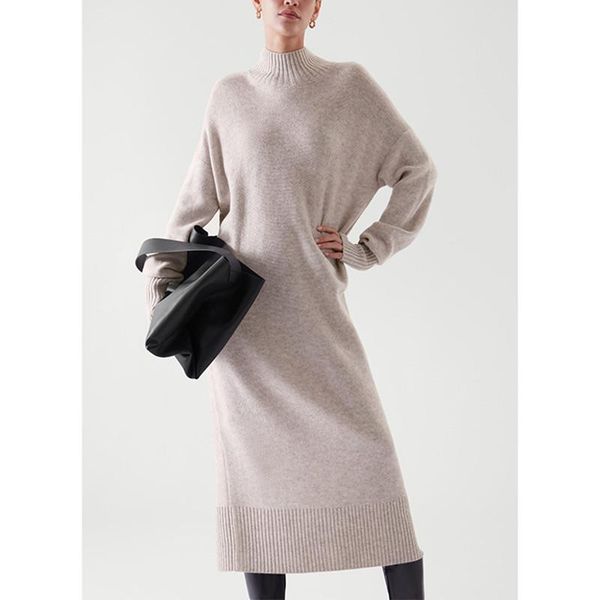 casual dresses half turtleneck women wool knit dress 2022 ladies slim long sleeve knitwear robe autumn winter, Black;gray
casual dresses half turtleneck women wool knit dress 2022 ladies slim long sleeve knitwear robe autumn winter, Black;gray