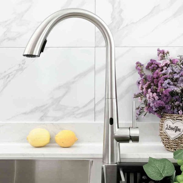 kitchen faucets intelligent infrared induction kitchen pull-out faucet 304 stainless steel vegetable washing basin multifunctional cold and
kitchen faucets intelligent infrared induction kitchen pull-out faucet 304 stainless steel vegetable washing basin multifunctional cold and
