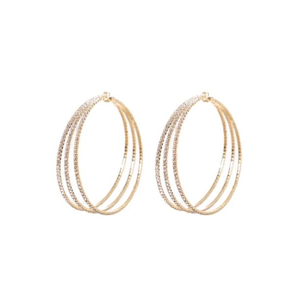 hoop earrings with three circle for lady women party wedding lovers gift engagement jewelry for bride, Golden;silver
hoop earrings with three circle for lady women party wedding lovers gift engagement jewelry for bride, Golden;silver