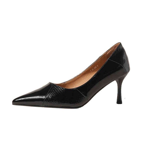 dress shoes spring and summer women's shoes pointed thin heels high snake pattern four seasons fashion single a2e7, Black
dress shoes spring and summer women's shoes pointed thin heels high snake pattern four seasons fashion single a2e7, Black