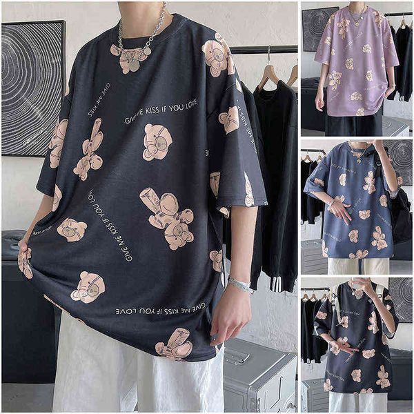 designer men's t-shirt short summer men's trend loose half t-shirt tide brand harajuku ins 5-point sleeve, White;black
designer men's t-shirt short summer men's trend loose half t-shirt tide brand harajuku ins 5-point sleeve, White;black