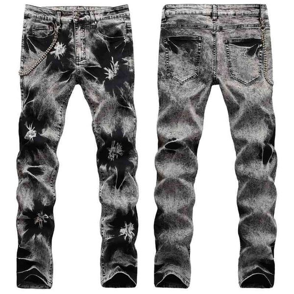 men's jeans street fashion hip hop zou fold craft fried snowflake hanging chain decoration stretch slim fit men w8ud, Blue
men's jeans street fashion hip hop zou fold craft fried snowflake hanging chain decoration stretch slim fit men w8ud, Blue