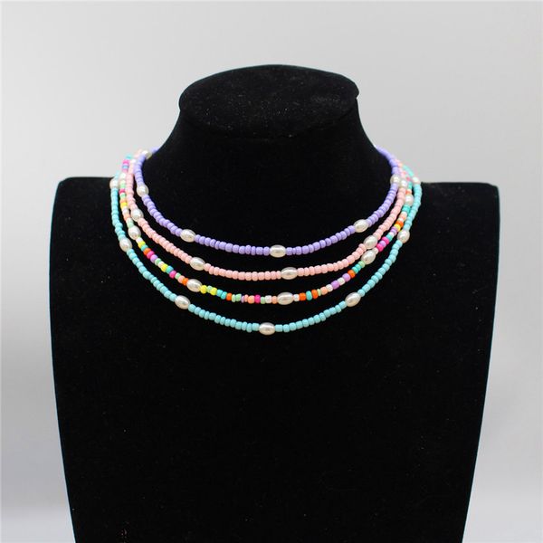boho beads necklace women pearl seed beaded strand short choker necklace handmade female jewelry summer beach gift, Silver
boho beads necklace women pearl seed beaded strand short choker necklace handmade female jewelry summer beach gift, Silver