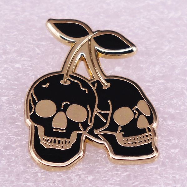 cherry skull enamel pin gothic morbid brooch gold black horror art badge fruit pins halloween jewelry gift men women punk access, Blue
cherry skull enamel pin gothic morbid brooch gold black horror art badge fruit pins halloween jewelry gift men women punk access, Blue