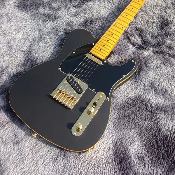 2022 custom tl electric guitar frosted black body maple fingerboard gold hardware double pickup
2022 custom tl electric guitar frosted black body maple fingerboard gold hardware double pickup