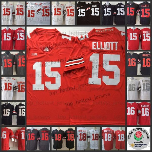 ncaa football jersey 15 ezekiel elliott ohio state buckeyes college 18 tate martell 16 j.t. barrett jerseys stitched embroidered men women k, Black 
ncaa football jersey 15 ezekiel elliott ohio state buckeyes college 18 tate martell 16 j.t. barrett jerseys stitched embroidered men women k, Black