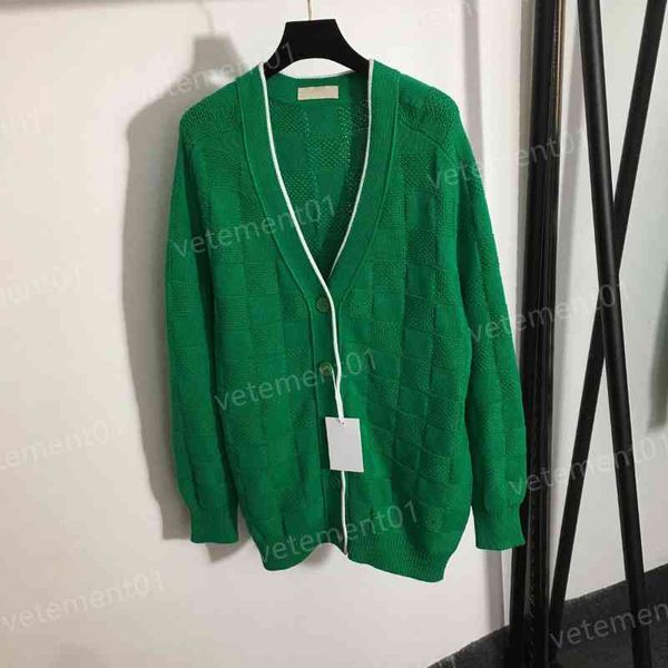 fashion womens sweaters fall winter wool blend big v neck knit button cardigan jackets luxury designer women sweater, White;black
fashion womens sweaters fall winter wool blend big v neck knit button cardigan jackets luxury designer women sweater, White;black