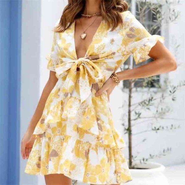 casual woman yellow v neck sashes short chiffon rompers summer fashion ladies bow female vacation 210515, Black;white
casual woman yellow v neck sashes short chiffon rompers summer fashion ladies bow female vacation 210515, Black;white
