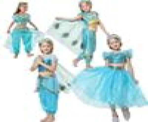 retail baby girls aladdin lamp jasmine princess outfits children halloween princess cosplay party dress costumes boutique clothing, Blue
retail baby girls aladdin lamp jasmine princess outfits children halloween princess cosplay party dress costumes boutique clothing, Blue