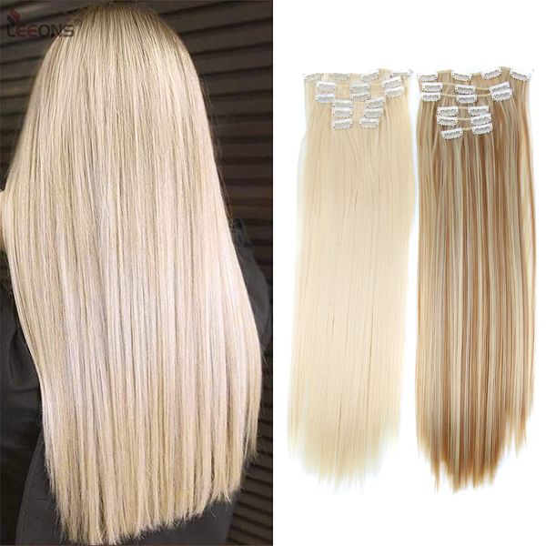 accessories 49 colors 16 clips long straight synthetic hair extensions clips in high temperature fiber black brown hairpiece costume, Silver
accessories 49 colors 16 clips long straight synthetic hair extensions clips in high temperature fiber black brown hairpiece costume, Silver