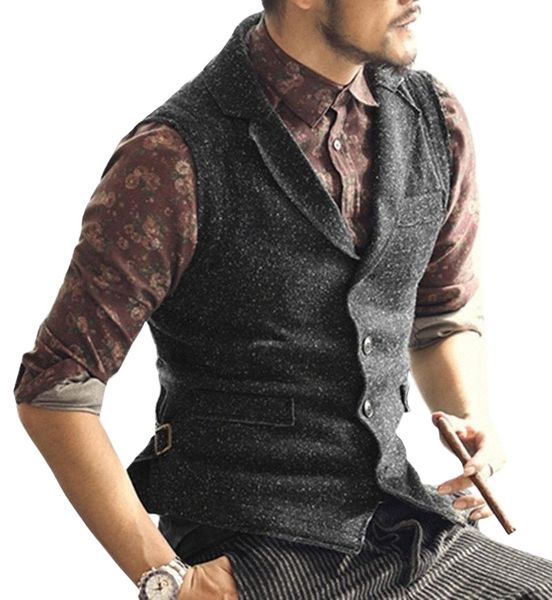 men's vests tweed mens suit vest brown single-breasted navy slim fit waistcoat casual lapel neck business groomman for wedding man1 l0y, Black;white
men's vests tweed mens suit vest brown single-breasted navy slim fit waistcoat casual lapel neck business groomman for wedding man1 l0y, Black;white