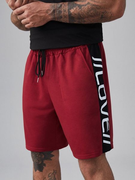 extended sizes men letter graphic side seam drawstring waist shorts e96y#, White;black
extended sizes men letter graphic side seam drawstring waist shorts e96y#, White;black