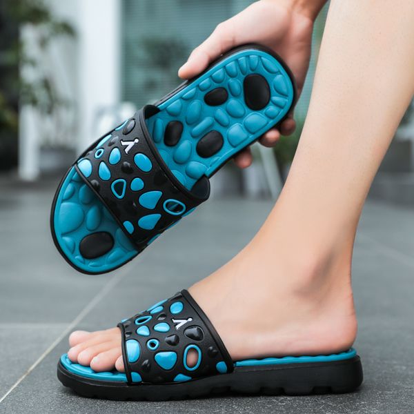 new women foot massage slippers men slipper indoor bathroom non-slip soft slides couples house relief feet health care shoes, Black
new women foot massage slippers men slipper indoor bathroom non-slip soft slides couples house relief feet health care shoes, Black