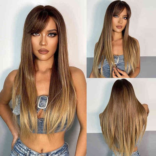 henry margu long straight synthetic wigs with bang ombre brown golden natural hair wig for women cosplay party heat resistant 220622, Black
henry margu long straight synthetic wigs with bang ombre brown golden natural hair wig for women cosplay party heat resistant 220622, Black