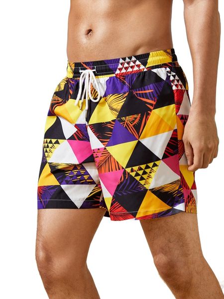 men geo & tropical print drawstring waist shorts p1sm#, White;black
men geo & tropical print drawstring waist shorts p1sm#, White;black