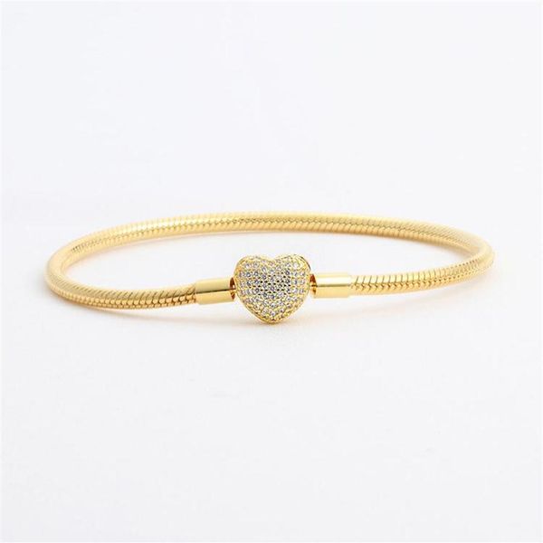 18k yellow gold plated cz diamond heart bracelets original box set for pandora 925 silver snake chain bracelet for women wedding j341z, Golden;silver
18k yellow gold plated cz diamond heart bracelets original box set for pandora 925 silver snake chain bracelet for women wedding j341z, Golden;silver