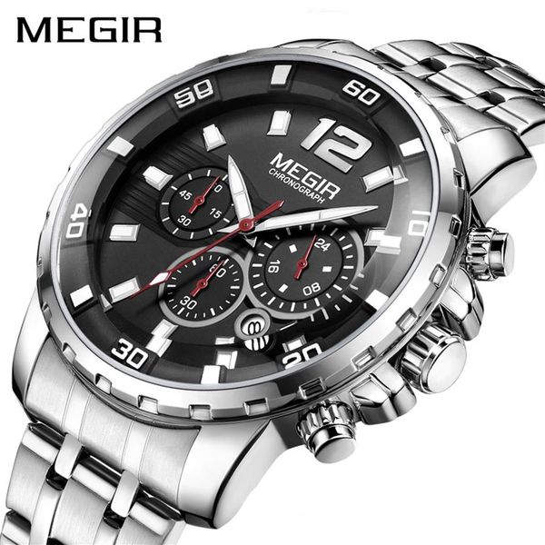 megir luxury business wrist watch men brand stainless steel chronograph quartz mens watches clock hour time relogio masculino252g, Slivery;brown
megir luxury business wrist watch men brand stainless steel chronograph quartz mens watches clock hour time relogio masculino252g, Slivery;brown