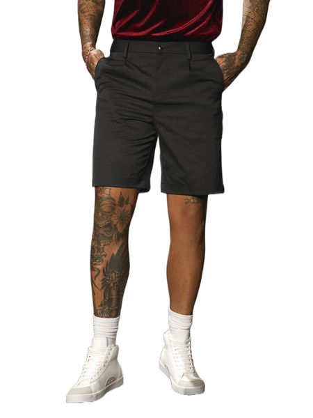 men solid slant pocket shorts g0fx#, White;black
men solid slant pocket shorts g0fx#, White;black