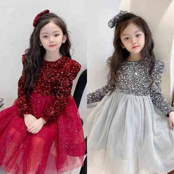 new year velvet sequin dress girl long sleeve fashion tutu dress little fairy party princess evening dresses charm vestidos 4-13 l220715, Red;yellow
new year velvet sequin dress girl long sleeve fashion tutu dress little fairy party princess evening dresses charm vestidos 4-13 l220715, Red;yellow