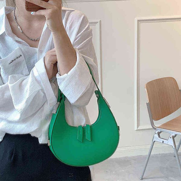 half moon green pu leather crossbody bags with short handle for women handbag and purses small baguette shoulder totes 220507
half moon green pu leather crossbody bags with short handle for women handbag and purses small baguette shoulder totes 220507