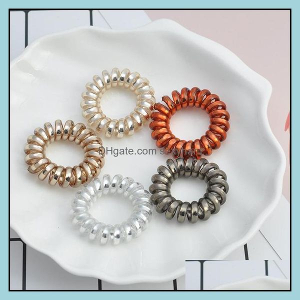 hair rubber bands jewelry thick telephone wire elastic hairband shiny spiral cord stretch band to hold heavy drop delivery 2021 twzty, Pink
hair rubber bands jewelry thick telephone wire elastic hairband shiny spiral cord stretch band to hold heavy drop delivery 2021 twzty, Pink