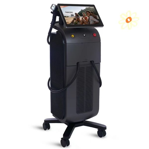3 wavelength 755 808 1064nm diode laser machine single /double handles permanent hair removal aesthetics device, Black
3 wavelength 755 808 1064nm diode laser machine single /double handles permanent hair removal aesthetics device, Black