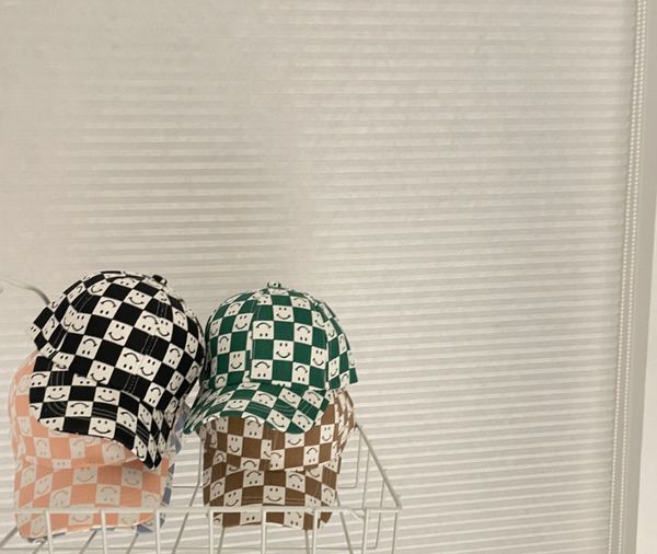 ins children checkerboard baseball hat kids smiling face plaid sports visor girls adjustable sunscreen caps fashion boys beach accessories q, Yellow
ins children checkerboard baseball hat kids smiling face plaid sports visor girls adjustable sunscreen caps fashion boys beach accessories q, Yellow