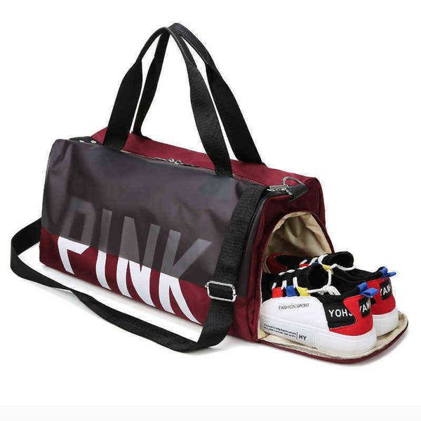 large-capacity waterproof travel bag for women weekender man famale fashion shoulder s fitness beach tote 220608
large-capacity waterproof travel bag for women weekender man famale fashion shoulder s fitness beach tote 220608