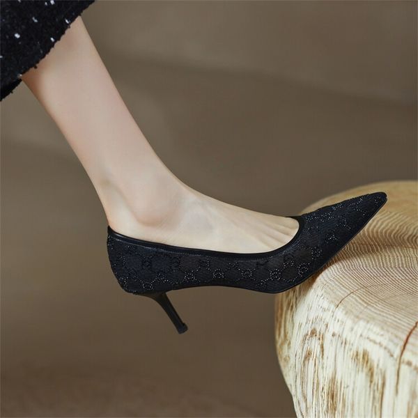 slippers spring and autumn single shoes xy3-13c french pointed high heels thin women's ghz1, Black
slippers spring and autumn single shoes xy3-13c french pointed high heels thin women's ghz1, Black
