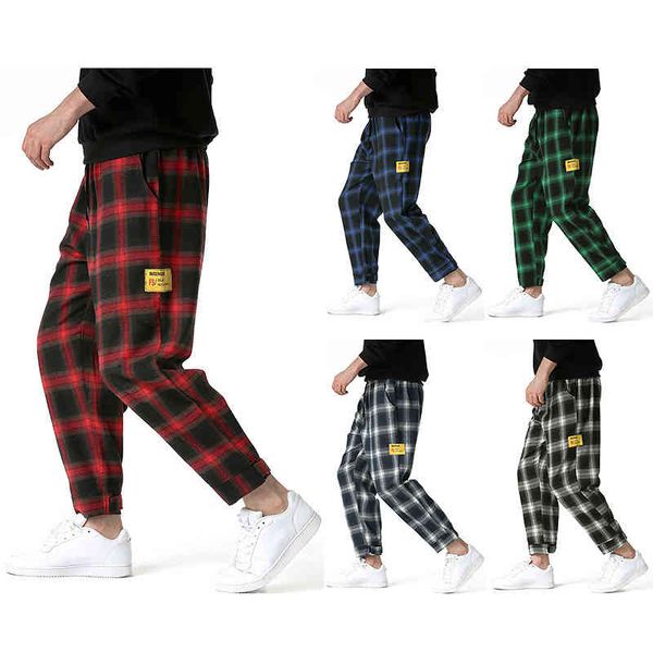 men's pants fashion plaid leggings men's casual pants personalized loose n8a4, Black
men's pants fashion plaid leggings men's casual pants personalized loose n8a4, Black