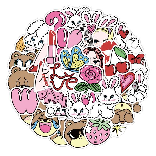 40pcs cute girl cartoon lapstickers aesthetic for notebook phone case water bottle car decals kid toy waterproof
40pcs cute girl cartoon lapstickers aesthetic for notebook phone case water bottle car decals kid toy waterproof