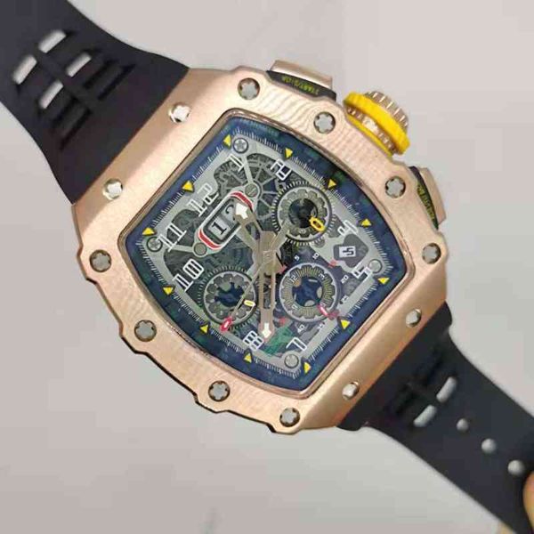 watches wristwatch designer luxury mens mechanical watch automatic watches men limitde edition rubber strap business for rm11-03, Slivery;golden