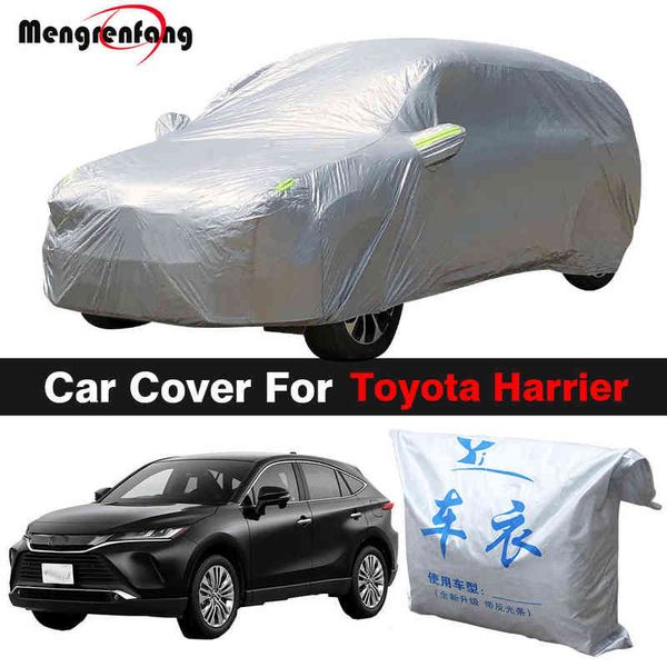 outdoor car cover for toyota harrier anti-uv sun shade rain snow ice prevent suv cover dustproof w220322
outdoor car cover for toyota harrier anti-uv sun shade rain snow ice prevent suv cover dustproof w220322