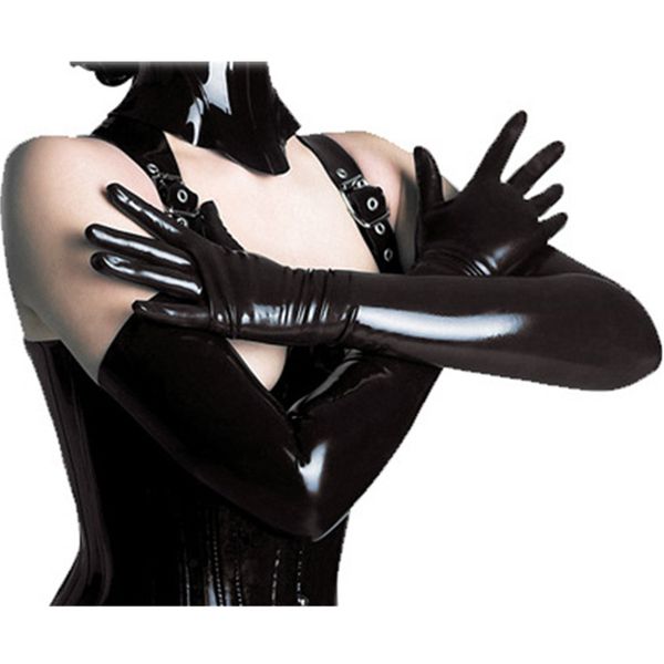costumes wetlook long latex gloves women punk fetish faux leather gloves clubwear catsuit erotic cosplay lingerie costume, Black
costumes wetlook long latex gloves women punk fetish faux leather gloves clubwear catsuit erotic cosplay lingerie costume, Black
